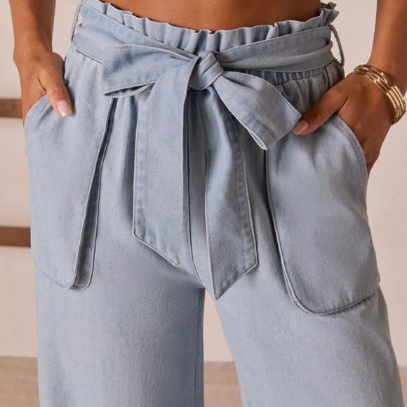 SORAYE WAIST TIE JEANS - Picture 3 of 5